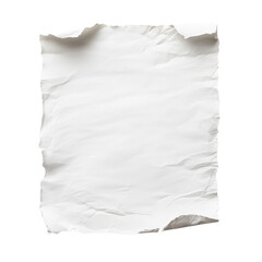 Obraz premium Crumpled white paper texture with natural wrinkles