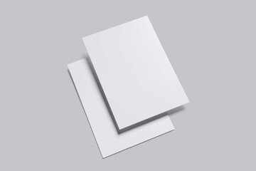 A4 Paper Flyer with grey background color for mockup template