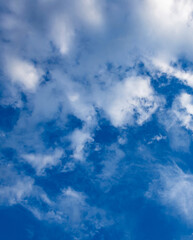 The sky is blue and cloudy