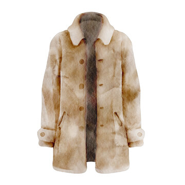 watercolor coat