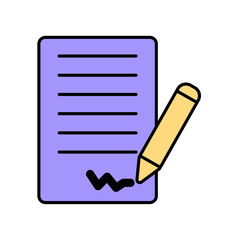 Icon a signature, isolated against a clean background.