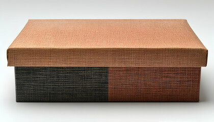 Rectangular Box with Brown and Black Textured Pattern