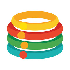 green and red ribbon