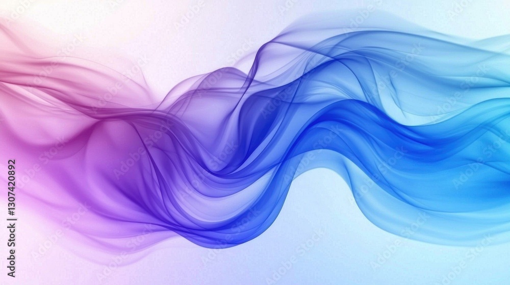 Aufkleber abstract swirling flowing shapes with multiple vibrant color gradients