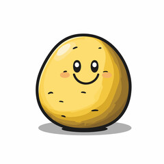 The potatoes are still fresh as new in the harvest in the fields logo design.