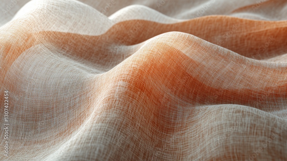 Poster abstract image showing rippling fabric in soft shades of colors