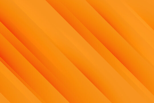 Orange abstract background. Modern lines pattern. Minimal geometric design. Futuristic technology concept. Horizontal banner template. Vector illustration