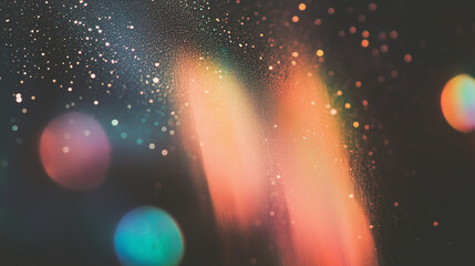 lens flare and retro film photography effect, light leaks – vintage bokeh light background for creative designs