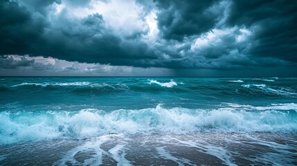 Fototapeta premium Impending storm approaching Gulf of Mexico