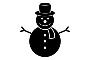 Snowman vector icon