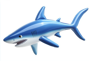 Fototapeta premium Blue Shark 3D pool Inflatable