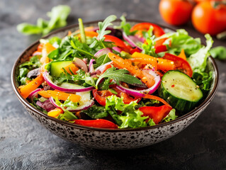 fresh vegetable salad
