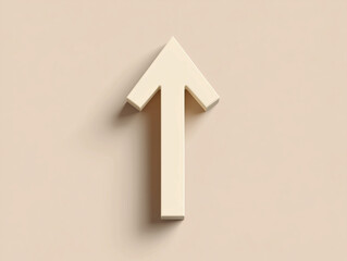 white arrow on a gray background