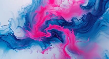 Fototapeta premium Colorful Blue and Pink Abstract Swirl Background.