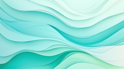 Abstract Image Featuring Smooth Waves Of Various Pastel Colors