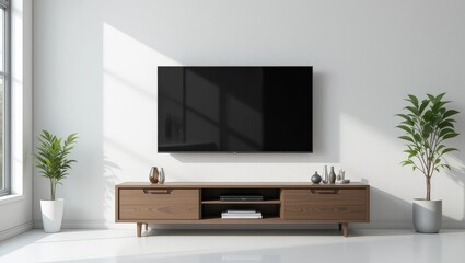 Modern Living Room with TV (17)