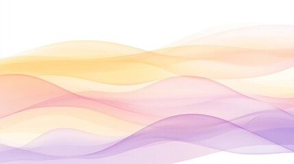 Abstract waves of color flow across a white background beautifully
