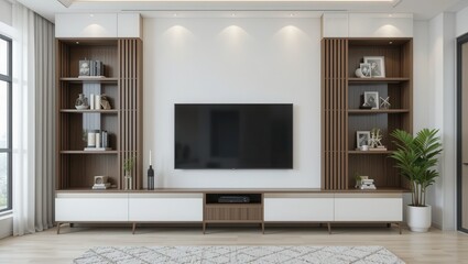 Modern Living Room Media Center