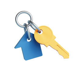 집 열쇠 체인 링 아이콘 House Key Chain Ring Icon