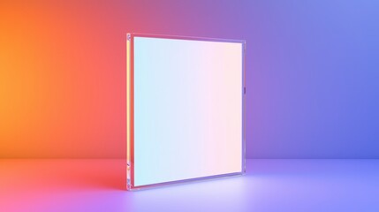 Translucent Glass Panel in Gradient Lighting