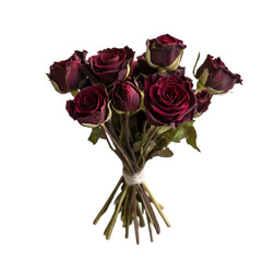 Pretty rose boquet isolated on white background
