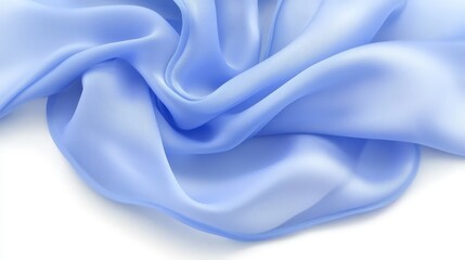 Fototapeta premium Soft Blue Fabric with Gentle Flowing Motion