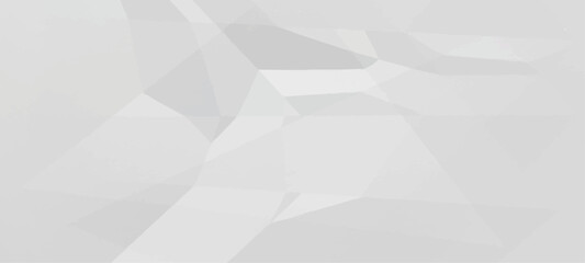 Abstract white crumpled paper texture background Realistic illustration of crushed empty blank paper page. Creased and wrinkled paper texture background