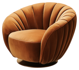 PNG Chair at cushioned seating swirl furniture armchair comfortable