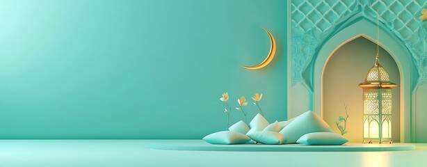 ramadan kareem background banner vector set with luxury ornament ramadan eid mubarak background