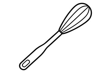 Pastry Brush Line Art – Elegant Vector for Baking and Culinary Designs

