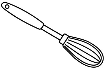 Pastry Brush Line Art – Elegant Vector for Baking and Culinary Designs

