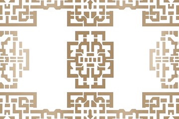 Obraz premium Artistic maze motif pattern for an abstract background application