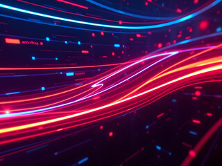 Neon Light Trails: Futuristic Cyber Effects & Immersive Lighting