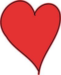 Heart or like icon. Valentines Day. Social network like red heart buttons. Perfect Love symbol. Live stream video chat like illustaration isolated on white background.