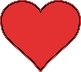 Heart or like icon. Valentines Day. Social network like red heart buttons. Perfect Love symbol. Live stream video chat like illustaration isolated on white background.