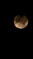 full moon over black