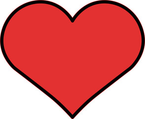 Heart or like icon. Valentines Day. Social network like red heart buttons. Perfect Love symbol. Live stream video chat like illustaration isolated on white background.