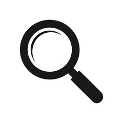 magnifying glass icon vector isolated on white