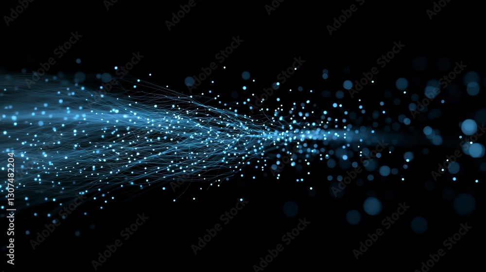 Poster abstract digital flow, data stream, futuristic background. possible use digital design, technology, 