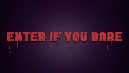 Scary Cinematic Horror Title Animation – Enter If You Dare