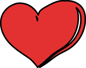 Heart or like icon. Valentines Day. Social network like red heart buttons. Perfect Love symbol. Live stream video chat like illustaration isolated on white background.