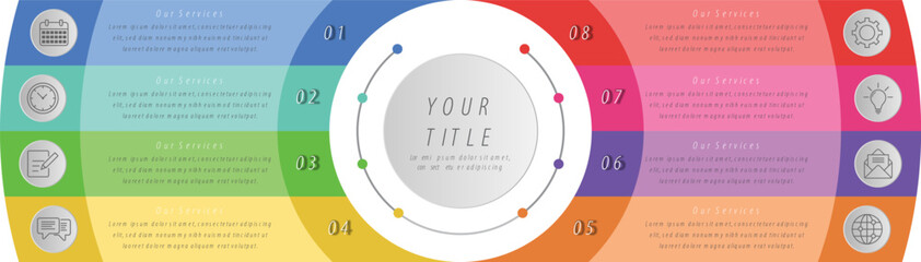 infographic template data info flowchart