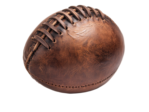 Isolated Leather Football