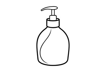 Soap Dispenser Line Art – Modern Kitchen & Bathroom Icon

