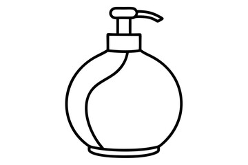 Soap Dispenser Line Art – Modern Kitchen & Bathroom Icon

