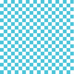 Turquoise and white checkerboard pattern