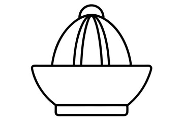 Simple Line Drawing of a Juicer &ndash; Fresh and Healthy Drink Illustration

