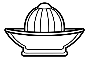 Simple Line Drawing of a Juicer – Fresh and Healthy Drink Illustration

