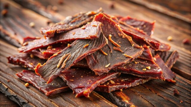 Beef jerky preparation rustic kitchen recipe guide home environment culinary perspective savory snack insights for enthusiasts