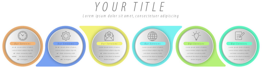 infographic template data info flowchart
